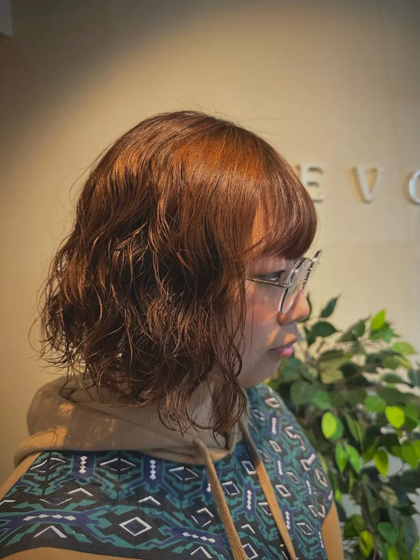 【レディース・ボブ、ショート限定】カット+パーマ+トリートメント🌱の写真