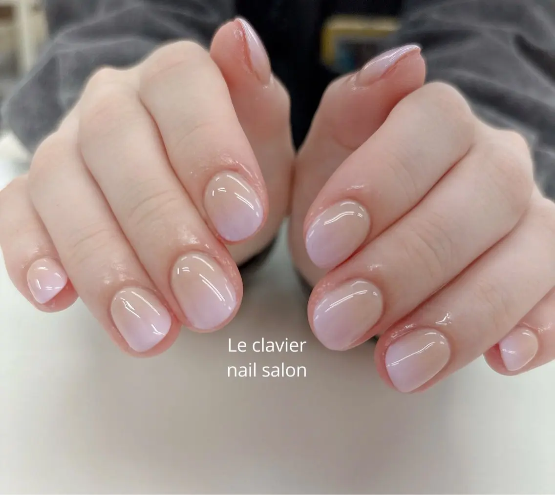 ネイル グラデーション ハンドネイル ハンドケア Hazuki nailのネイルデザイン