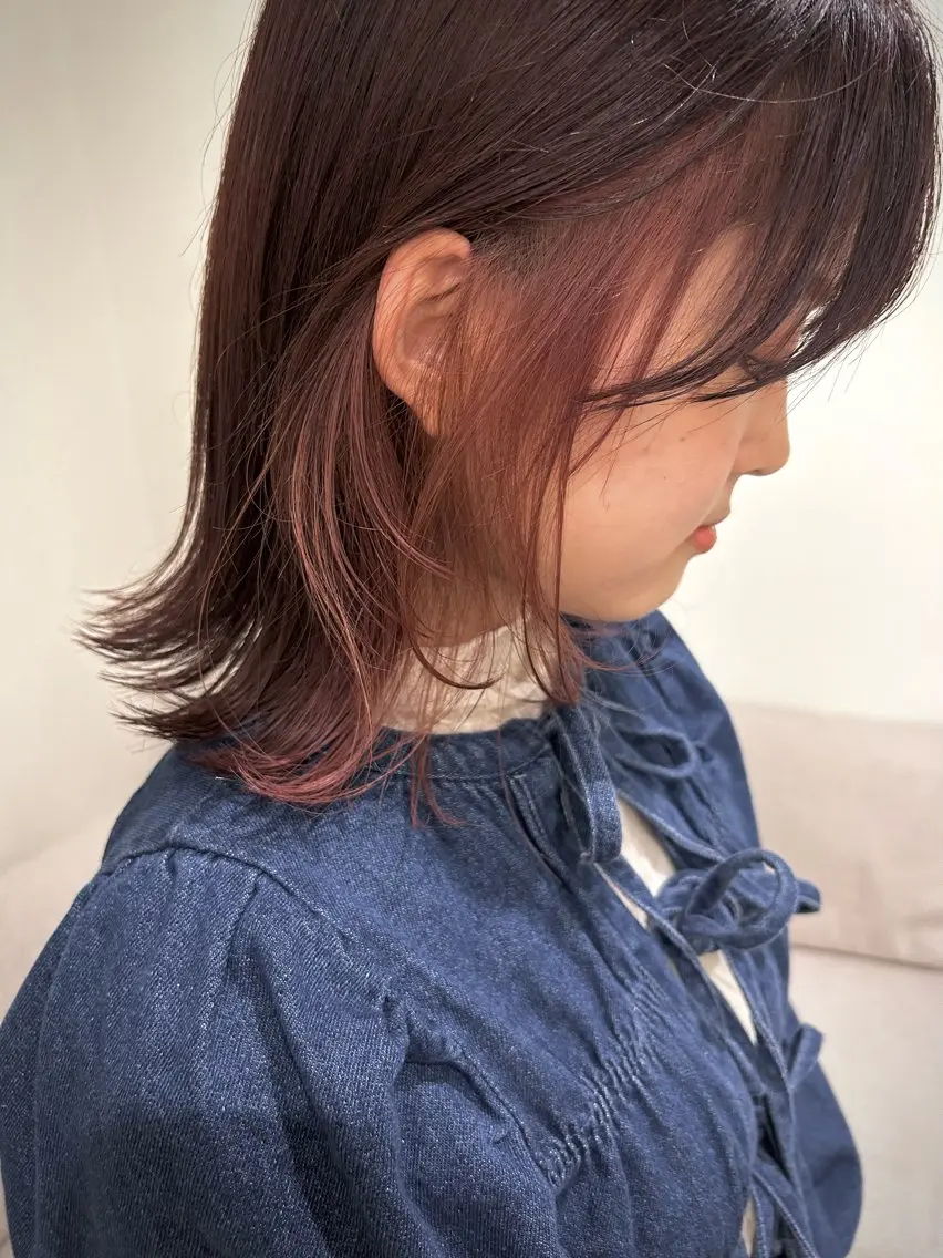 ミディアム カラー 💛🤍U too e’s /店長🧸のヘアスタイル