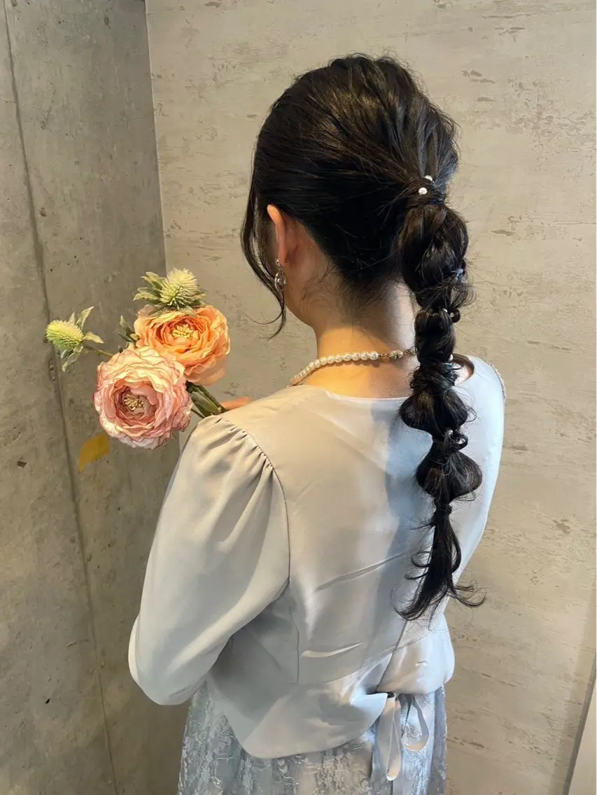 ロング ヘアアレンジ ヘアセット 美髪× ヘアセット✨Araiのヘアスタイル