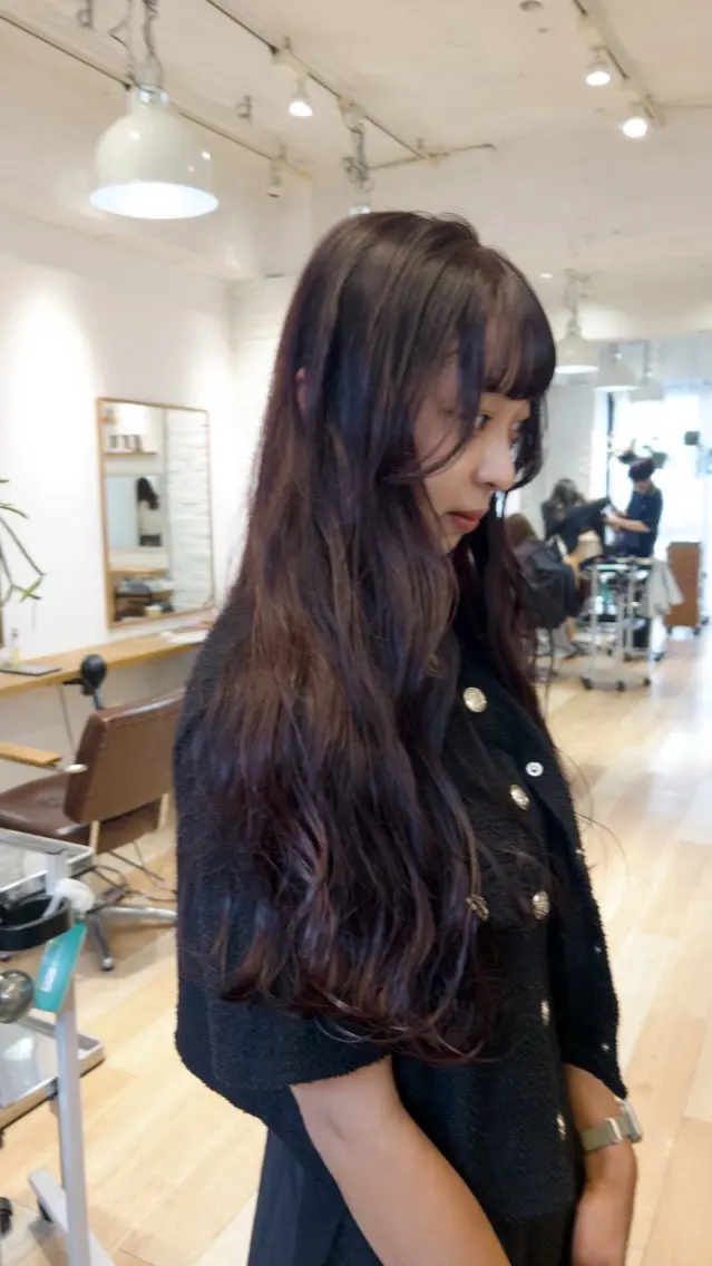 ロング カラー カット ヘアカラー トリートメント ❕マンツーマン施術❕ 🍊Moemiのヘアスタイル
