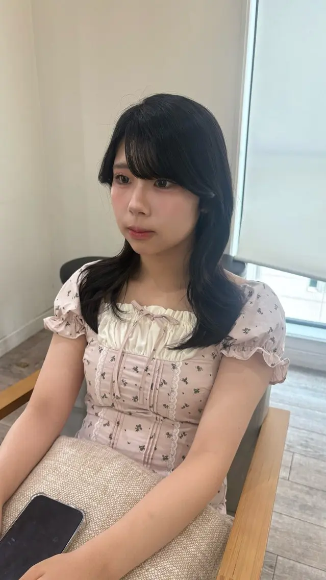 セミロング ヘアセット 大木 唯月のヘアスタイル