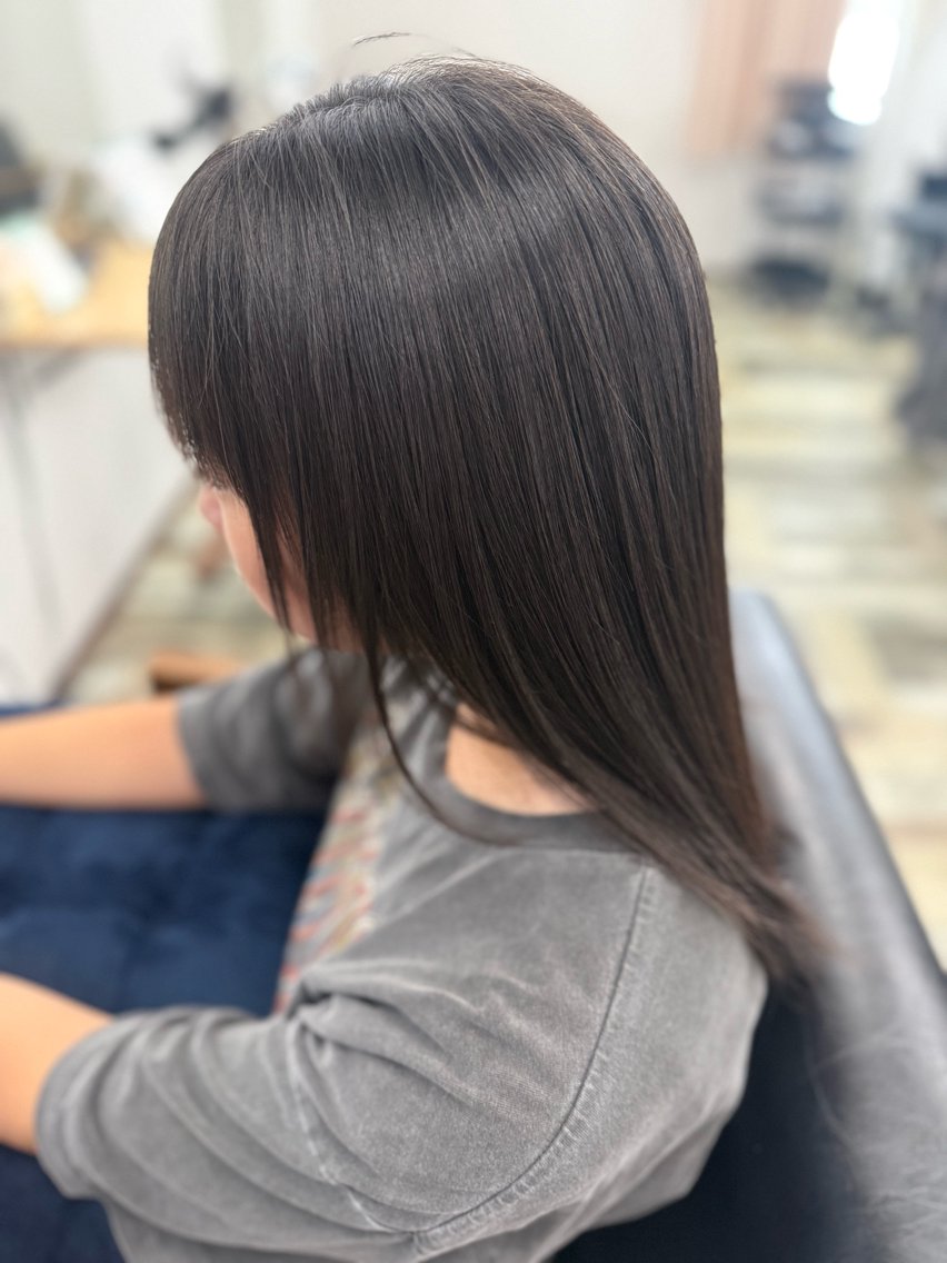 ロング カット 縮毛矯正 WAVE/中西 広人のヘアスタイル