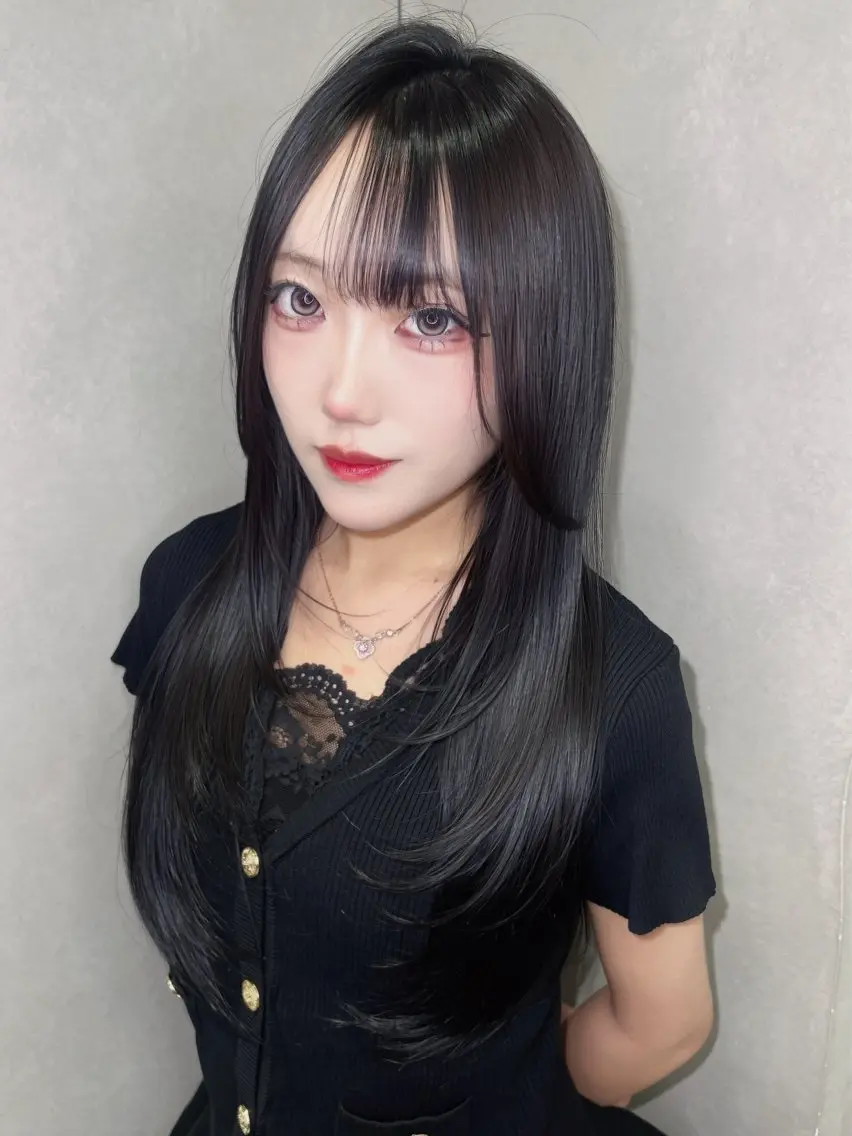 セミロング パーマ 縮毛矯正 トリートメント 🫧巻ける縮毛矯正 🫧髪質改善リク🫧のヘアスタイル
