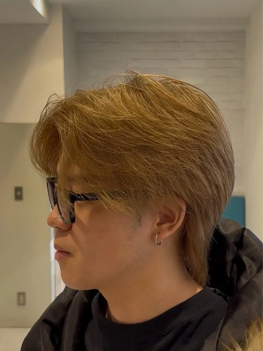 カラー メンズ カット ヘアカラー 🫧韓国レイヤー🫧 山本 侑平のヘアスタイル