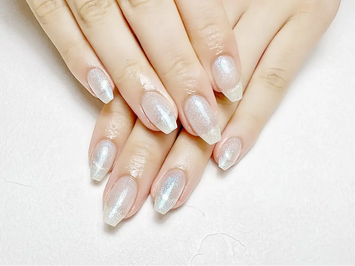 ネイル フレンチネイル マグネットネイル マグネットフレンチ ワンカラーネイル rouse nail RISATOのネイルデザイン