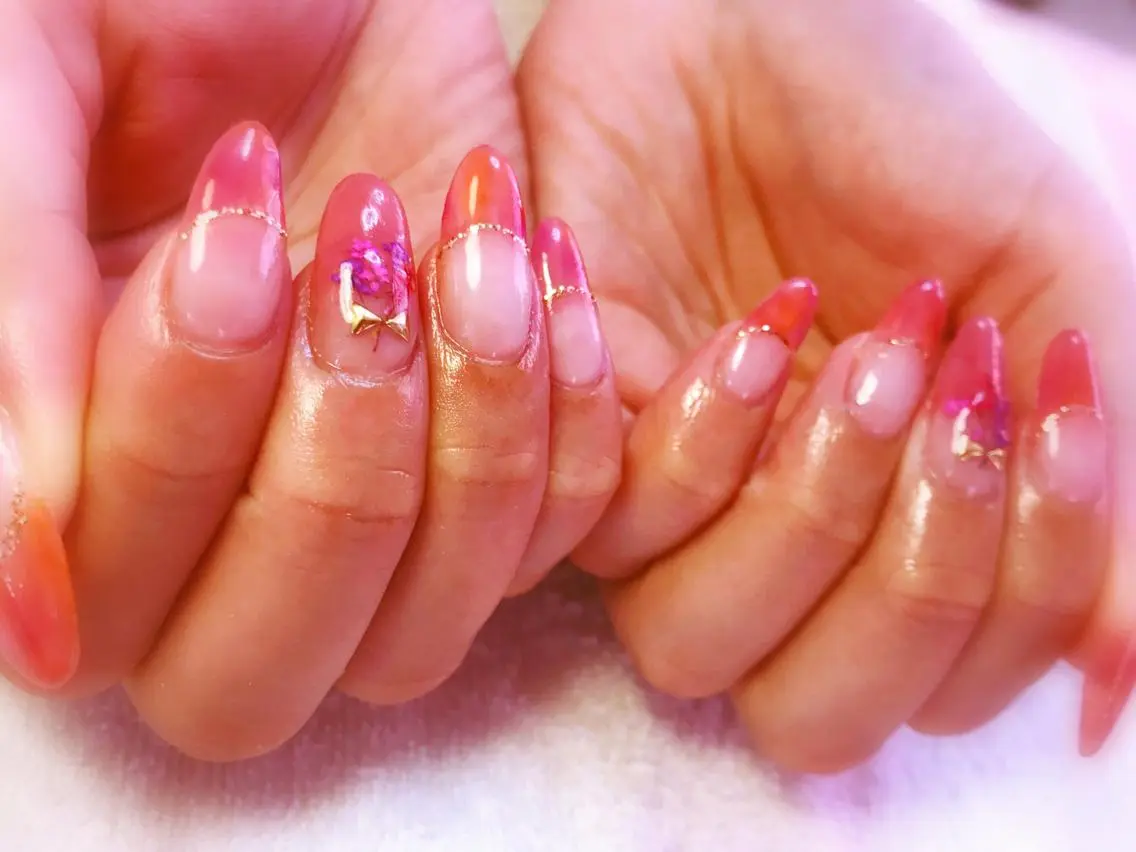 ネイル フレンチネイル 大理石ネイル(マーブル) Era nailのネイルデザイン