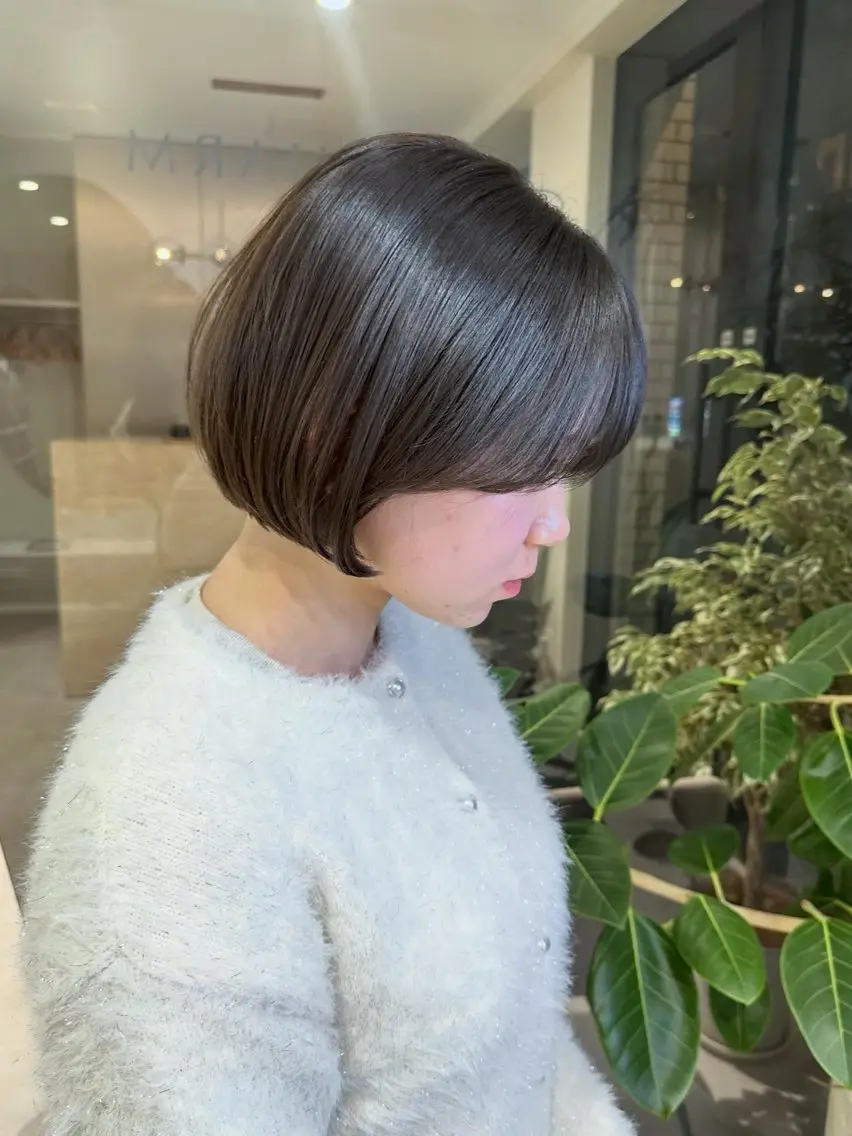 ボブ(肩上)+Aujuaクイックトリートメント✨ (+¥3000〜でカラーも可能です◎)の写真