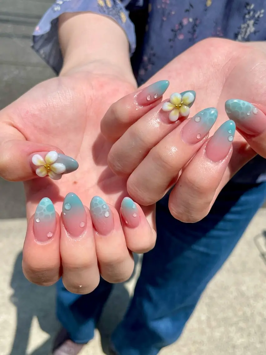 ネイル 夏ネイル ハンドネイル Nail salon 🎀Angeのネイルデザイン