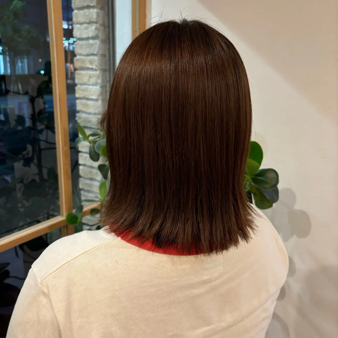 ミディアム ボブ 外ハネヘア 祝 莉子のヘアスタイル