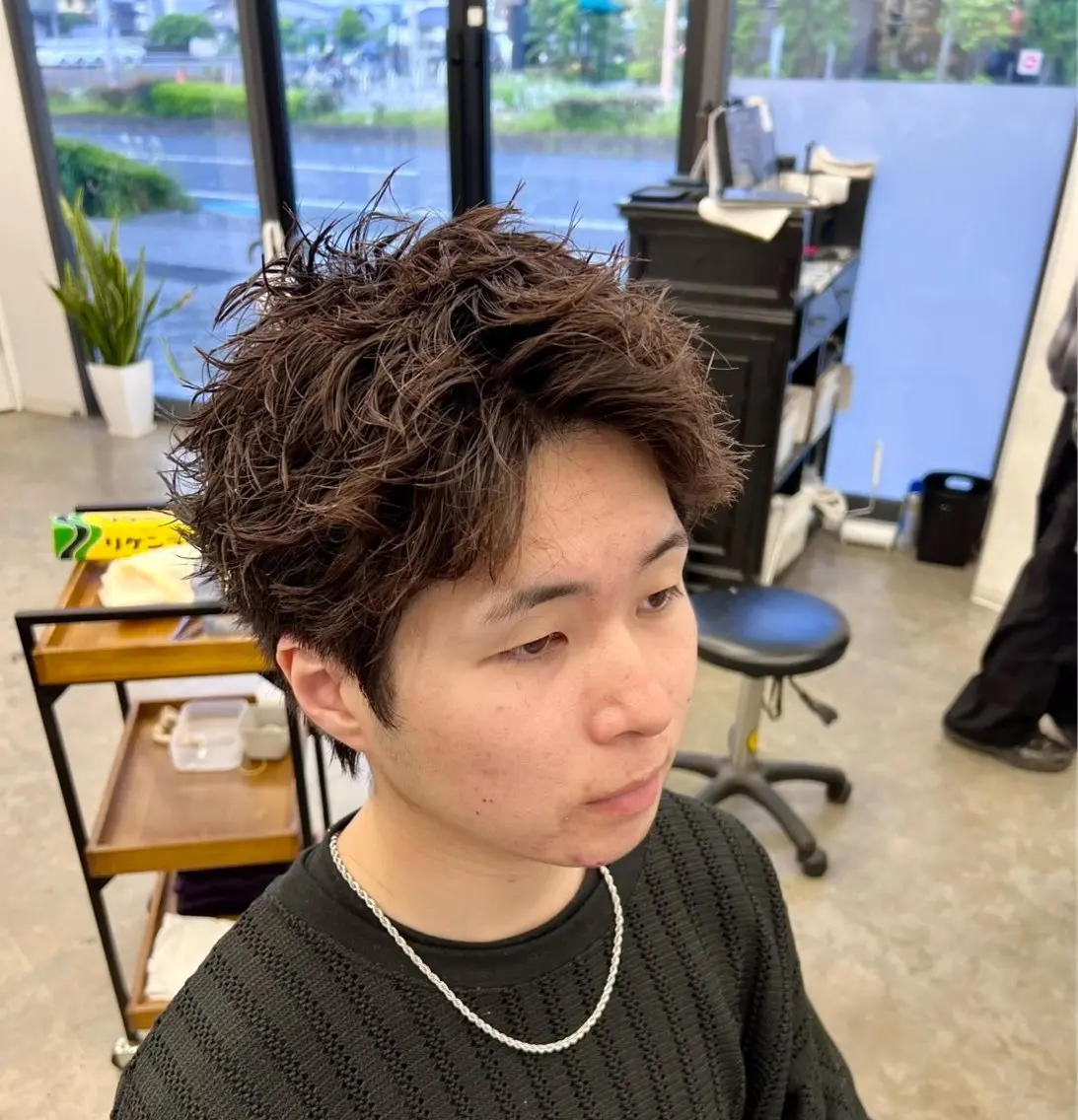 パーマ メンズ カット パーマ メンズ特化美容師 /真家雅樹🔥のヘアスタイル