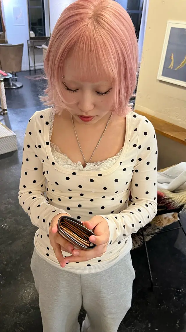ミディアム カラー はな SPURのヘアスタイル