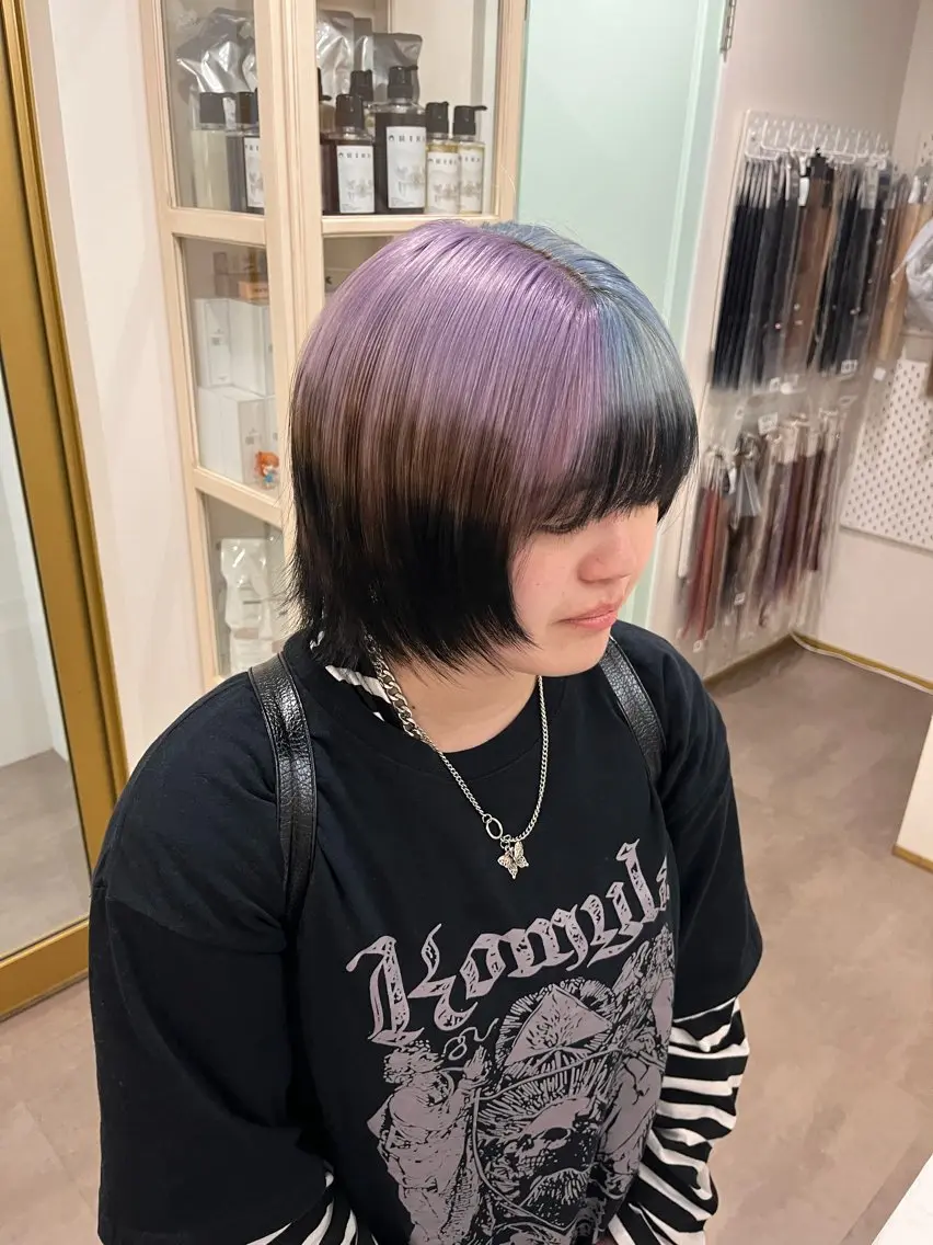 ショート カラー ヘアカラー カラーモデル募集中 ‎🤍AMANE🤍のヘアスタイル