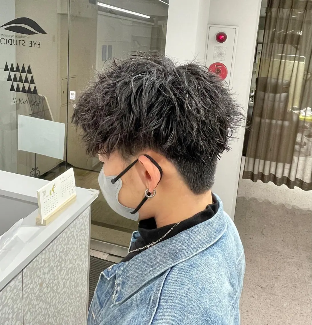 パーマ メンズ 京都河原町 メンズパーマ助川龍哉のヘアスタイル