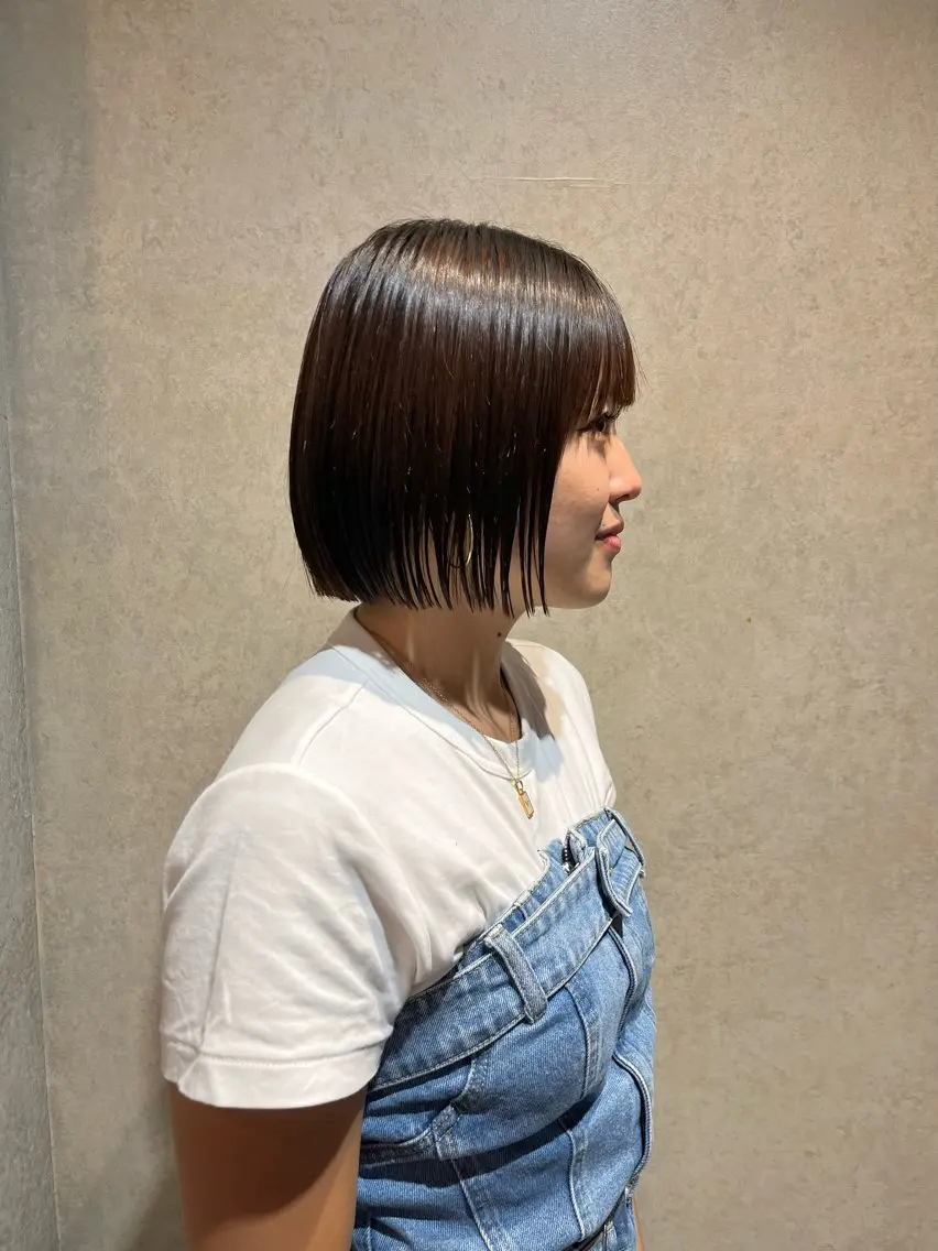 ショート ボブ 菅野 紗弥のヘアスタイル