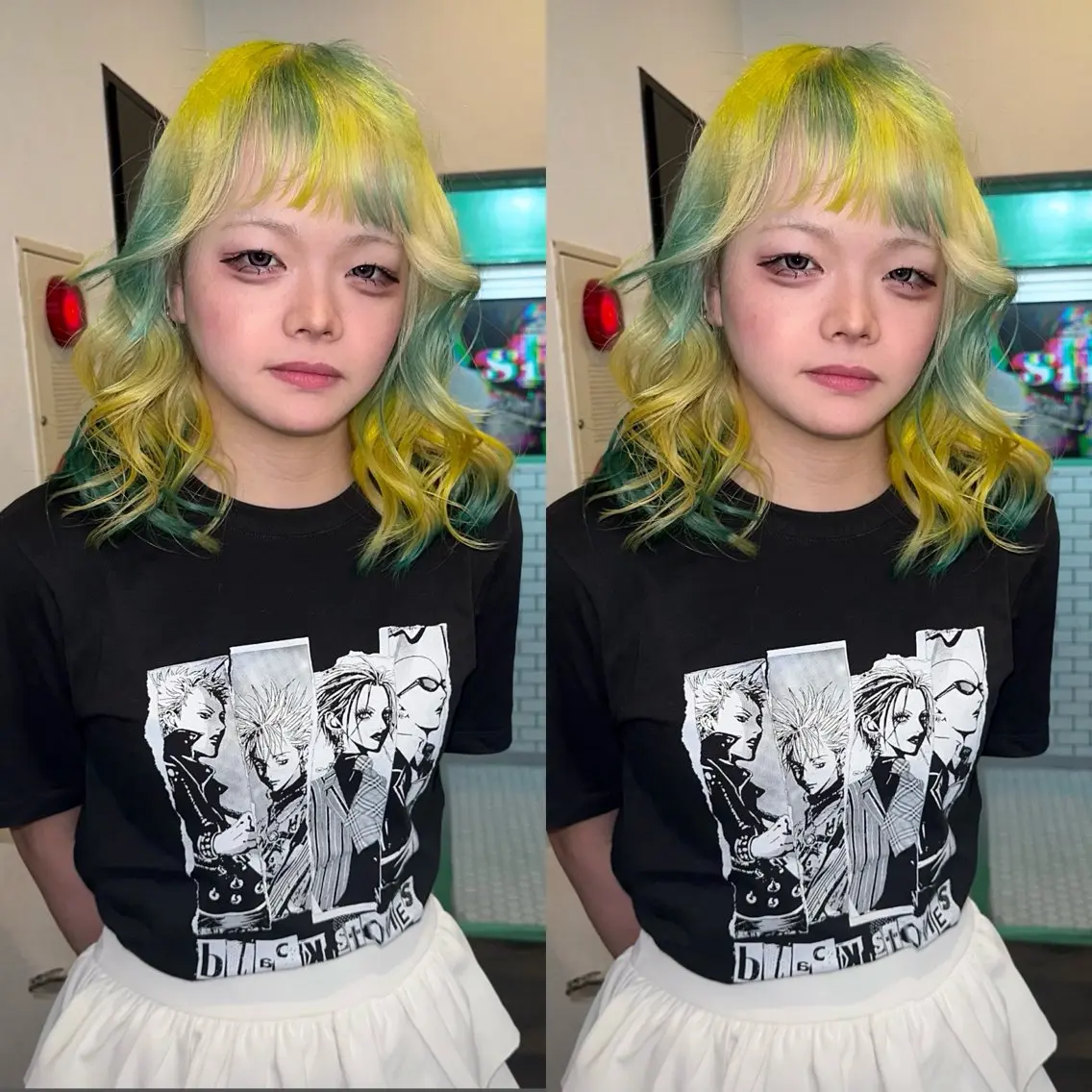 カラー ブリーチ 透明感カラー デザインカラー ダブルカラー ハイトーンカラー ヘアカラー slit kokoroのヘアスタイル