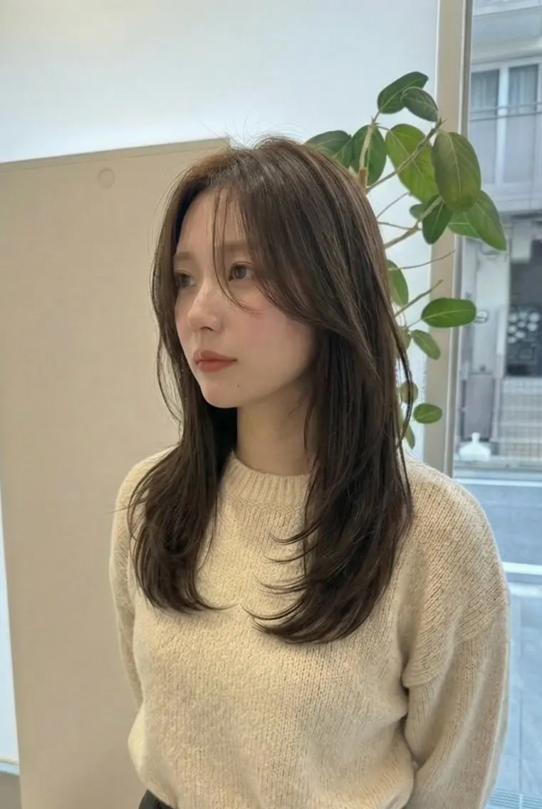 ロング カラー レイヤーカット カット ヘアカラー トリートメント tre.甲子園口店 M A R Iのヘアスタイル