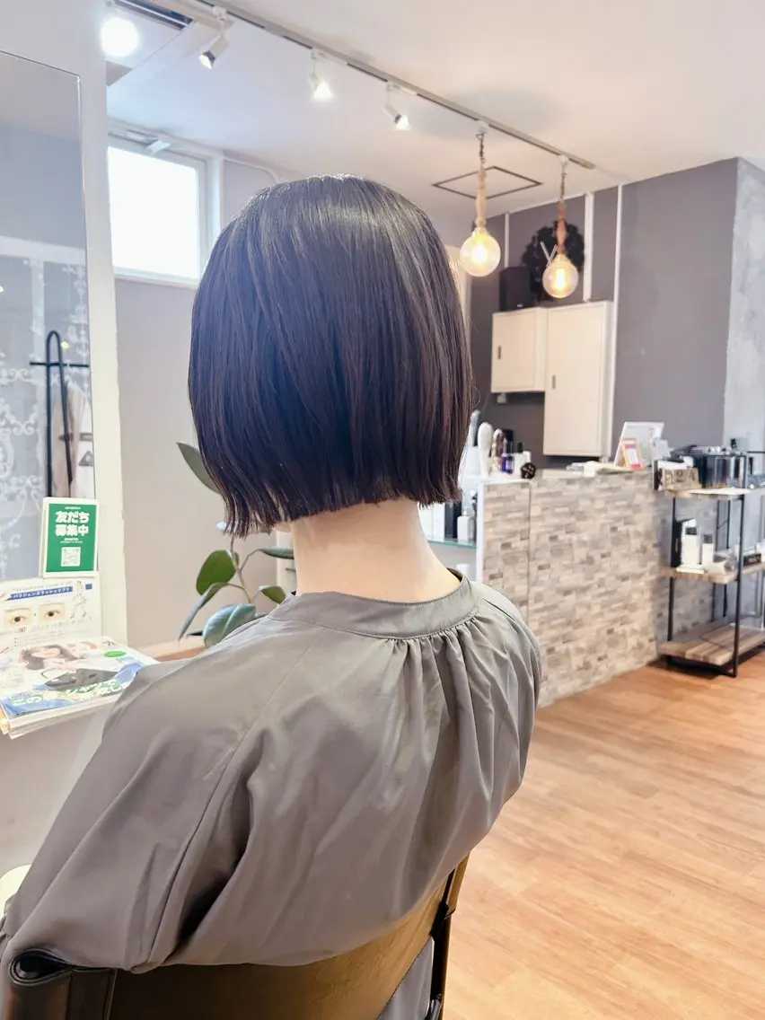 ショート パーマ ストレートパーマ roijir ロイジーのヘアスタイル