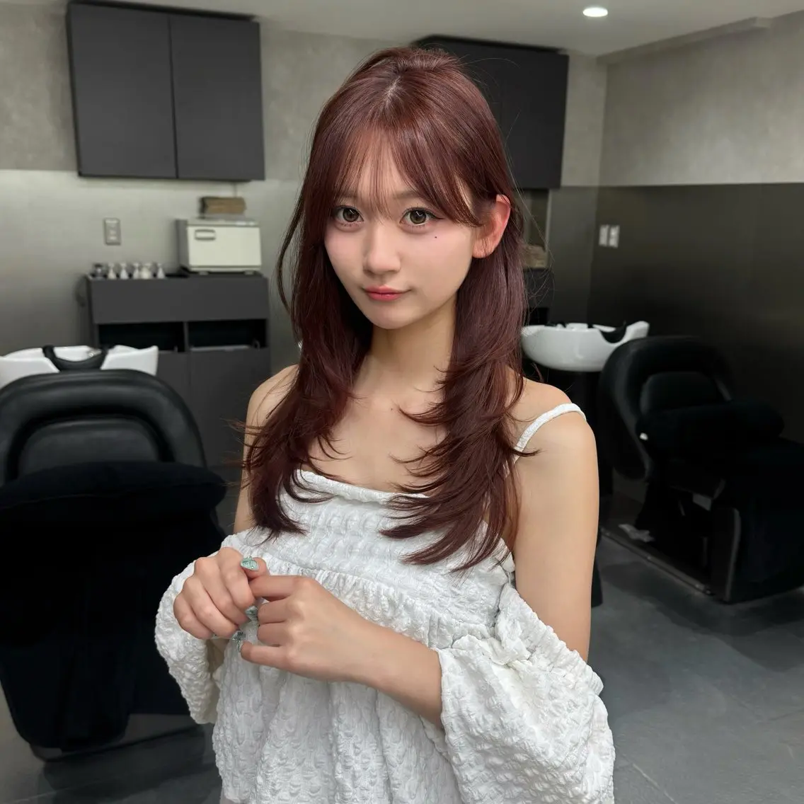 ロング カット ヘアカラー 韓国特化🇰🇷千葉 /レイヤーカット竜生のヘアスタイル
