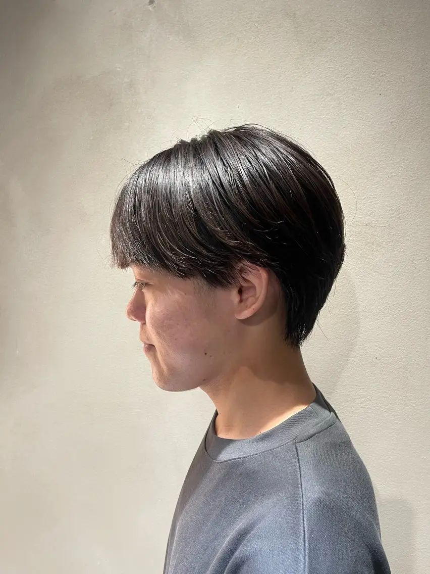 ショート ボブ／メンズパーマ 琢磨のヘアスタイル