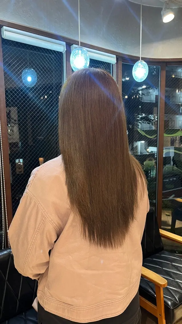 ロング アッシュ ナチュラル透明感 カラー/なお🍊のヘアスタイル
