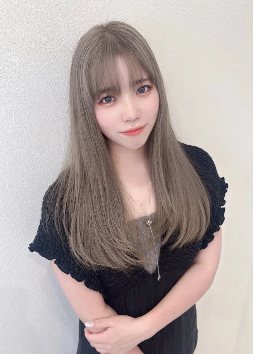 ロング ヘアカラー 韓国ヘアーサロン MARIA🐈‍⬛のヘアスタイル