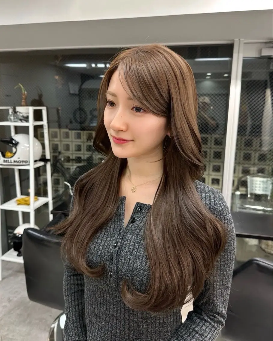 ロング カラー 韓国ヘア 店長NEGIのヘアスタイル