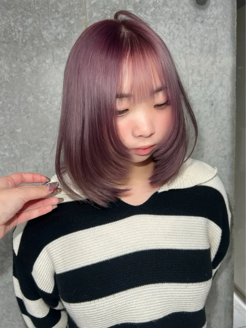 カラー カット ヘアカラー ️💜akari💜 ハイトーン/レイヤーのヘアスタイル