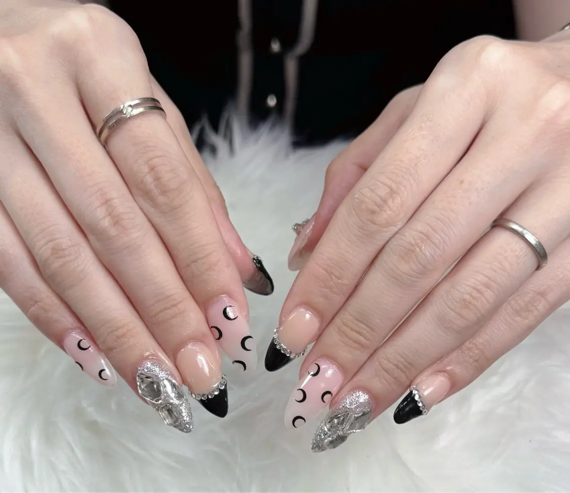 ネイル 長さ出し シンプルネイル HANA Nail 自宅ネイルサロンのネイルデザイン