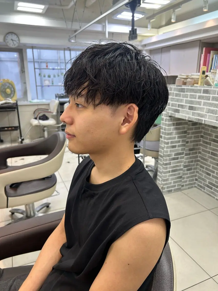 ショート パーマ メンズ マッシュ メンズパーマ 刈り上げ ショートヘア スパイラルパーマ 【メンズ大得意🔥】 ＭＡＳＡＫＩのヘアスタイル