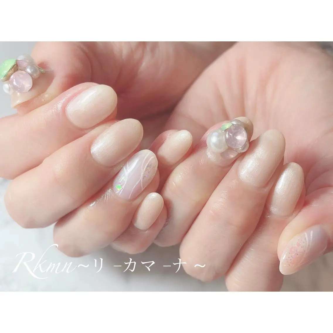 ネイル アートネイル フレンチネイル ジェルネイル グラデーション シンプルネイル ハンドネイル フットネイル ハンドケア Rkmn ~リ-カマ-ナ~のネイルデザイン