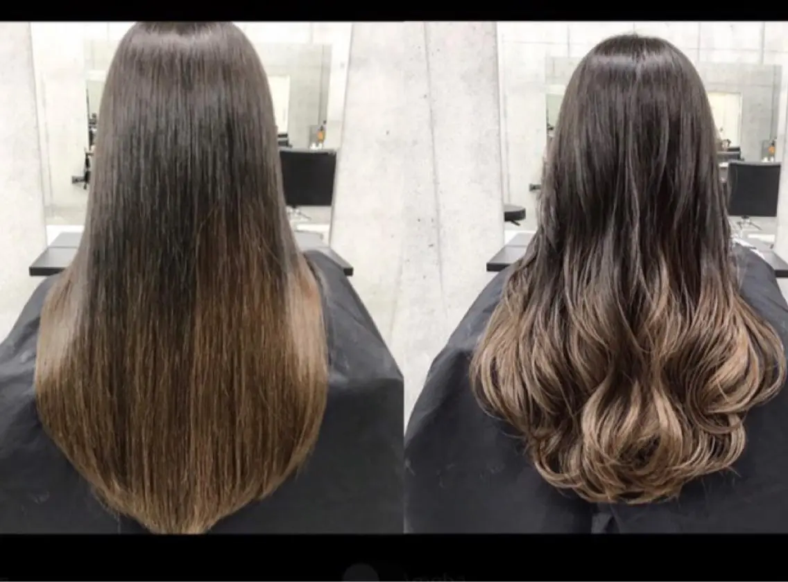 セミロング カラー ベージュカラー グラデーションカラー opus 店長大和 レイヤー/赤み消しのヘアスタイル