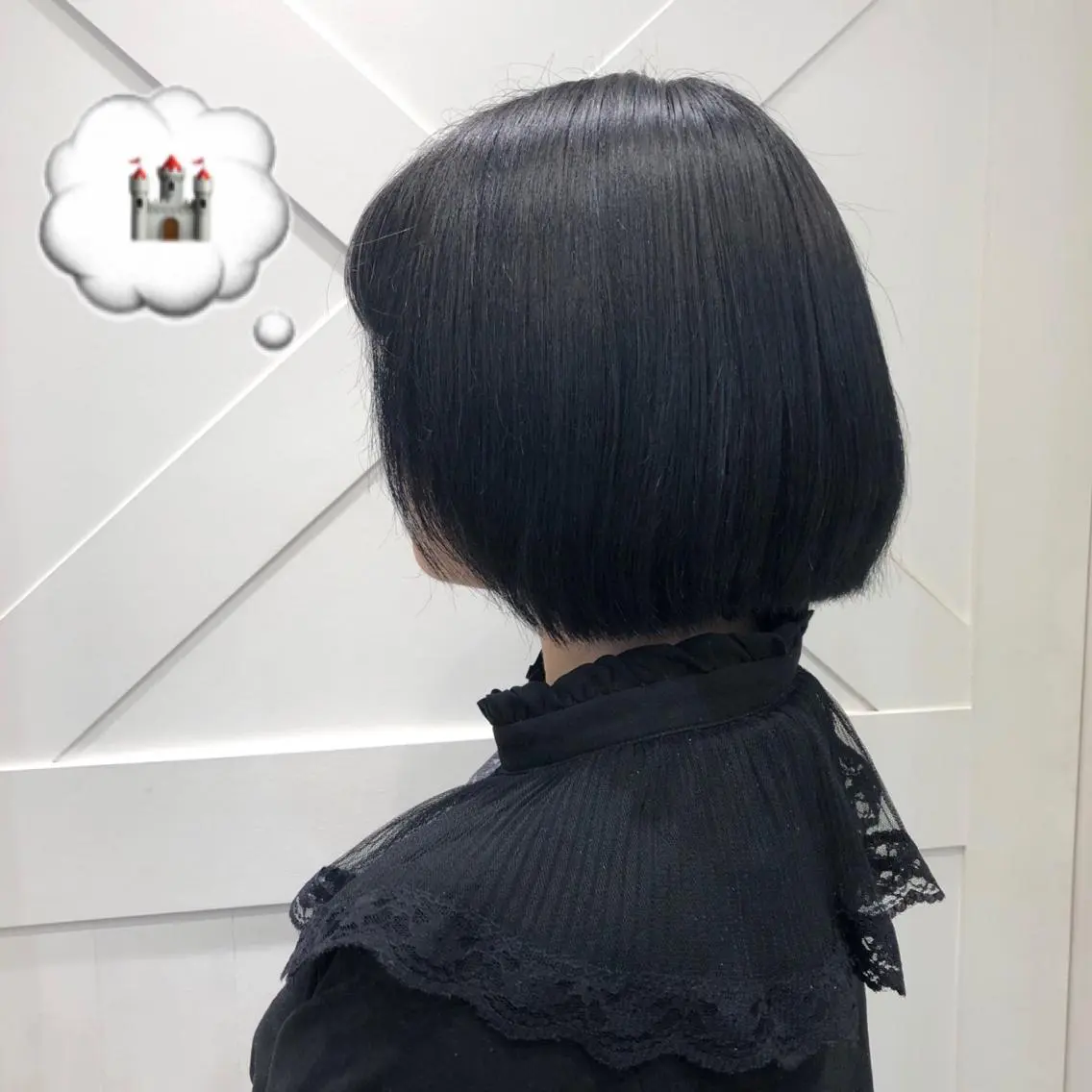ショート カラー 黒髪 ナチュラルブラック ヘアカラー トリートメント 🌺ウルフカット職人 新垣渚🐺のヘアスタイル