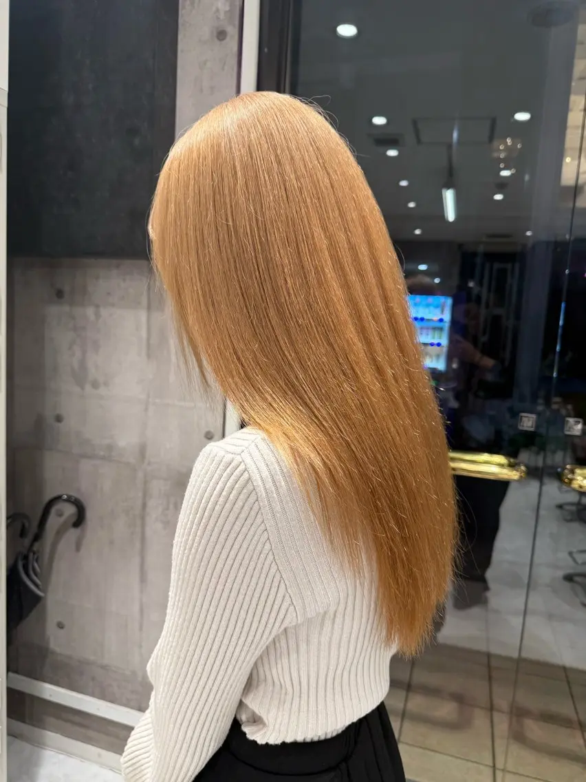 ロング カラー ベージュカラー ブリーチ ブロンド ピンクカラー ヘアカラー 【🥀履歴修正🥀】 ハイトーン職人/拓真のヘアスタイル