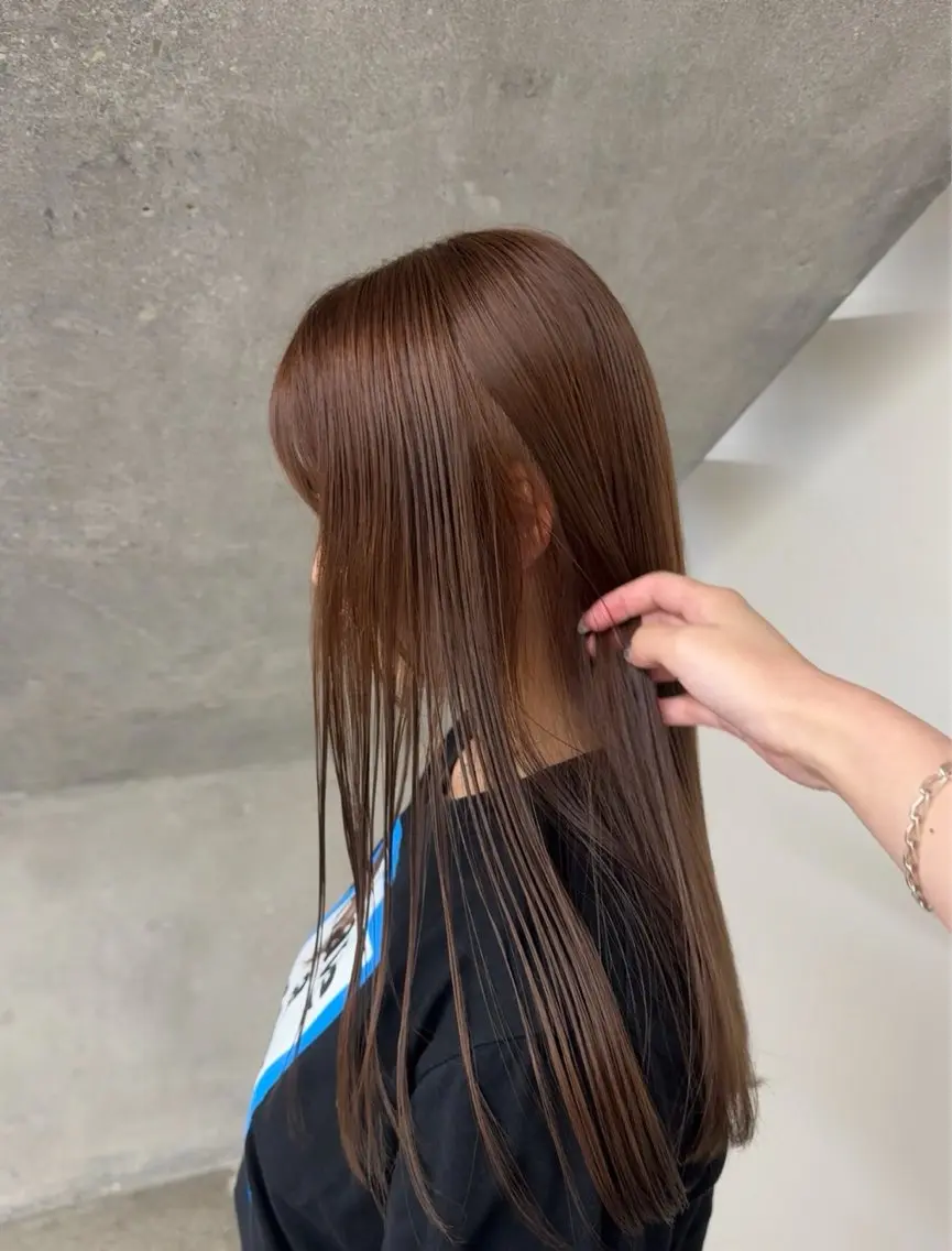 ロング カラー ブラウンカラー ヘアカラー 🩷仙台/ワンカラー /えれな🩷のヘアスタイル