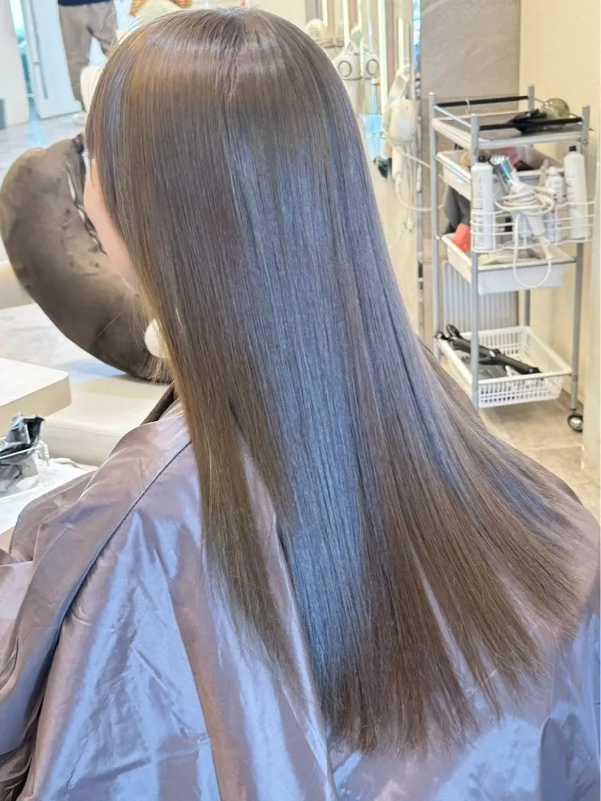 ロング カラー ヘアアレンジ カット ヘアカラー トリートメント 怪我のため7月 復帰田中瑞希🍃のヘアスタイル