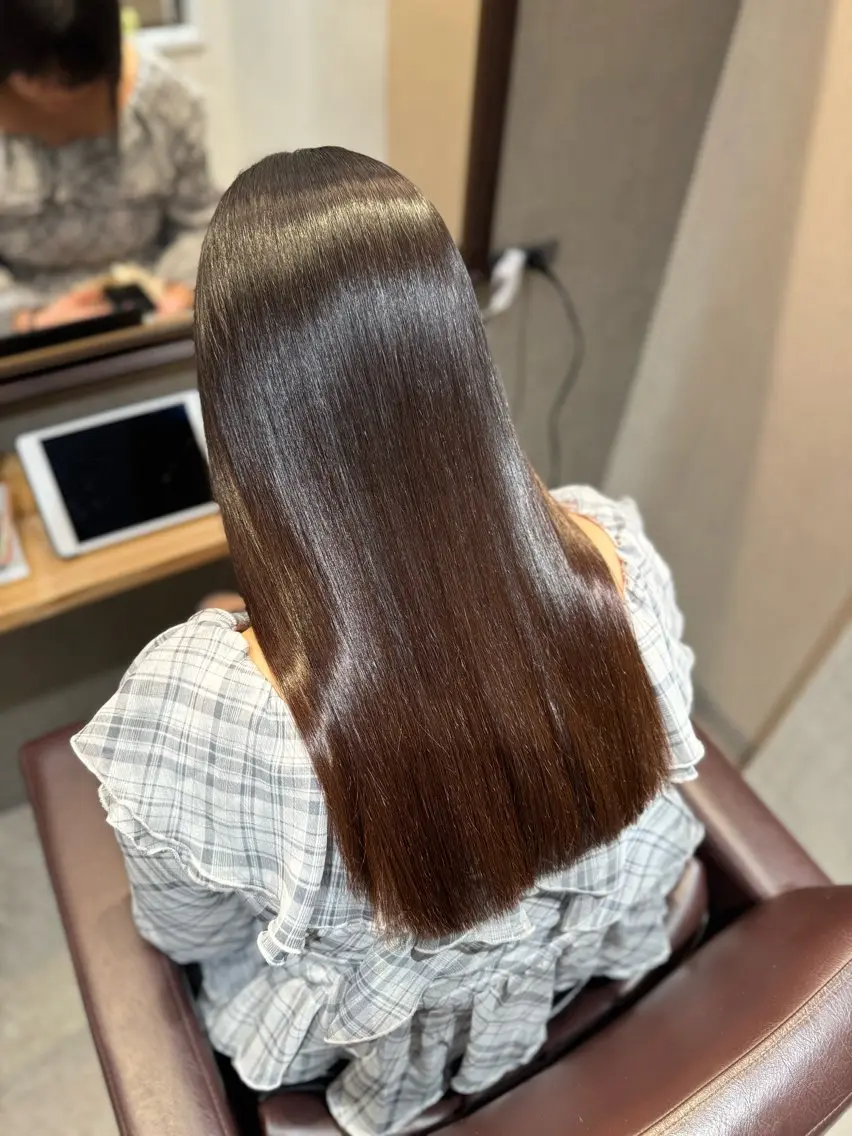 ロング 縮毛矯正 美髪矯正 selyaのヘアスタイル