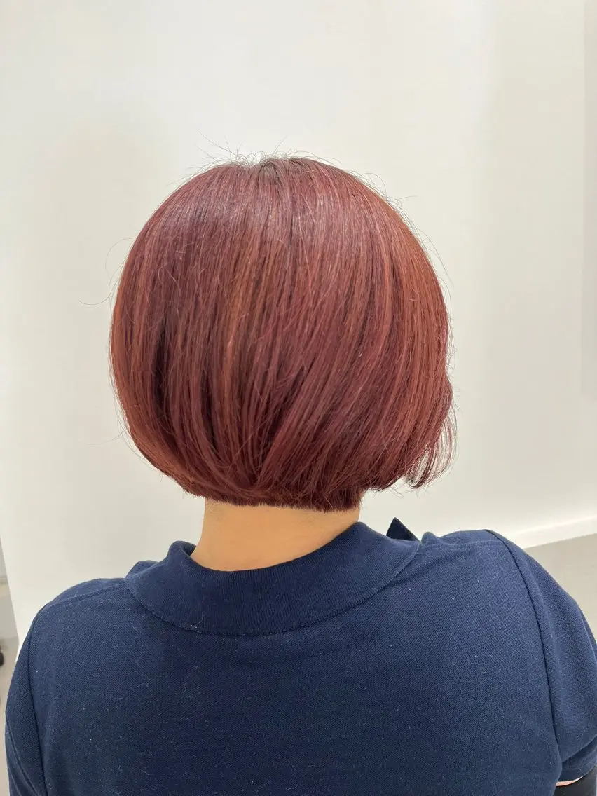 ミディアム カラー ヘアアレンジ カット ヘアカラー トリートメント 暖色韓国ヘア🤍 保科侑花のヘアスタイル