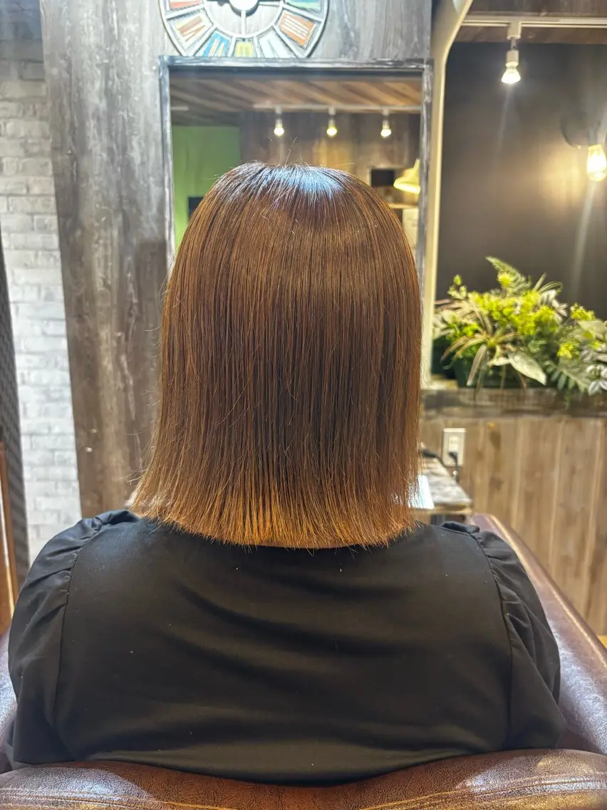 ミディアム 上田 良夢のヘアスタイル
