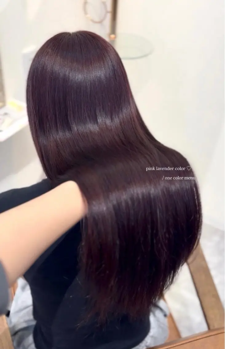 カラー ヘアカラー トリートメント Yuui🩰梅田/ 艶カラー/アレンジのヘアスタイル