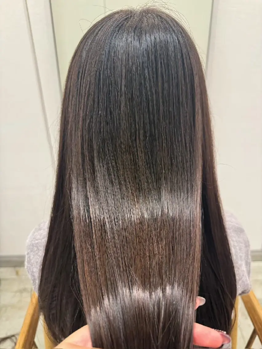 ロング ヘアカラー トリートメント 🌸花屋併設🌸石垣 友基のヘアスタイル
