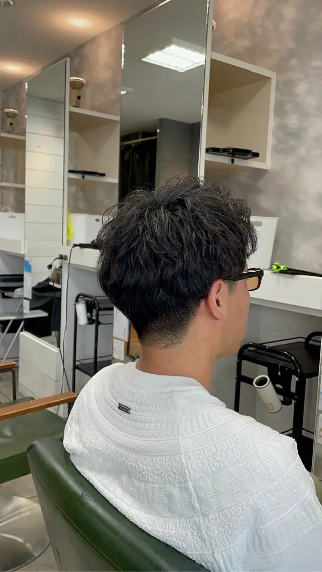ショート パーマ メンズ パーマ 似合わせ/前髪カット /店長 村上直也のヘアスタイル