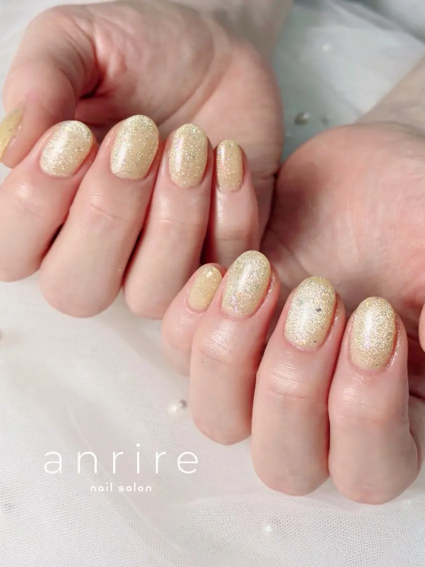 ネイル 氷ネイル・うるうるネイル キラキラネイル ラメ(グリッター) マグネットネイル ワンカラーネイル ハンドネイル nailsalon anrireのネイルデザイン