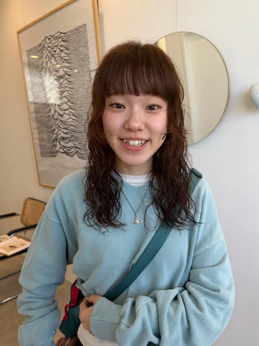 ロング カット ヘアカラー トリートメント 梶原 真帆のヘアスタイル