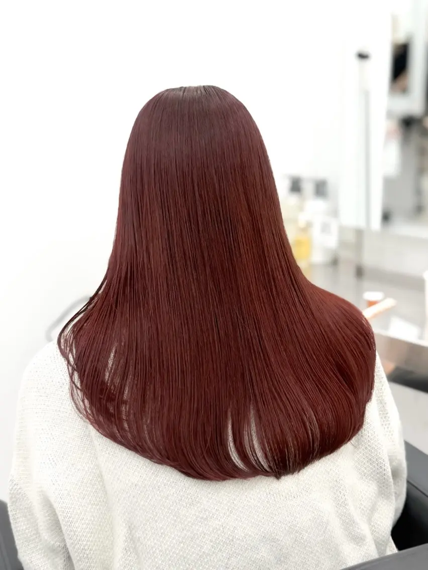 ロング カラー ヘアアレンジ 縮毛矯正🤍 盛れるボブ/ひかりのヘアスタイル