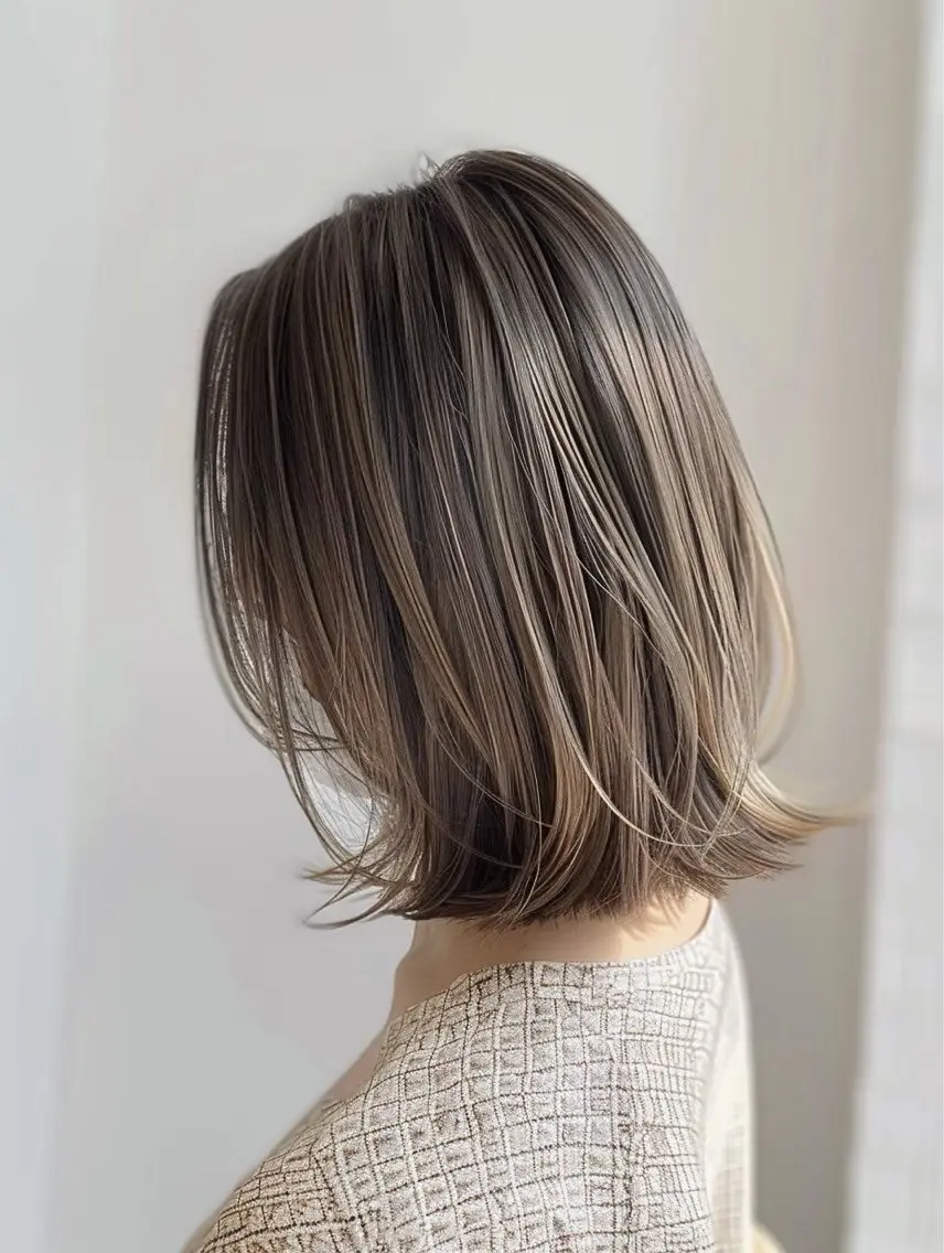 ミディアム カラー パーマ ヘアアレンジ メンズ キッズ カット ヘアカラー EnBlesS西宮 マンツーマン神道有基のヘアスタイル