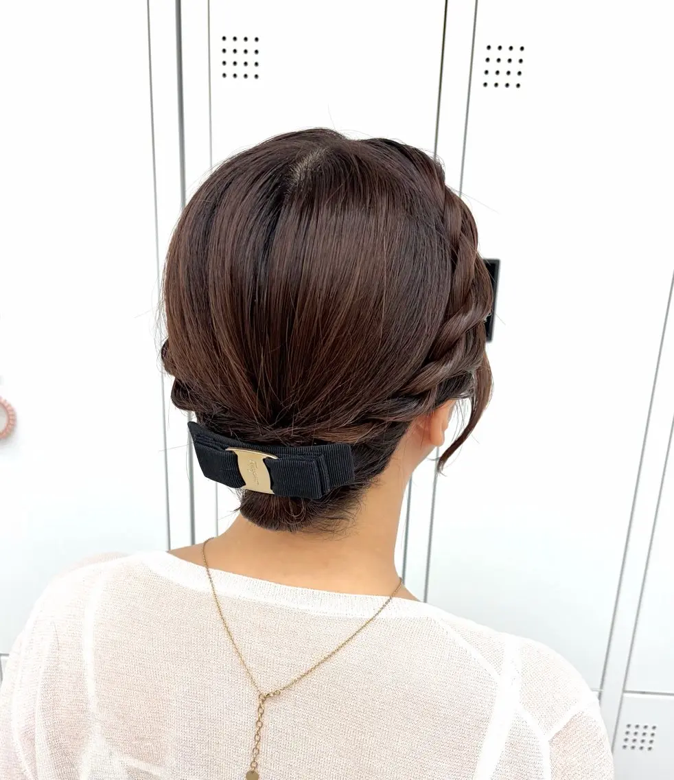 ショート ヘアアレンジ ボブ ヘアセット 艶カラー┊͙透明感 ┊͙横浜┊͙みゆ🩵のヘアスタイル