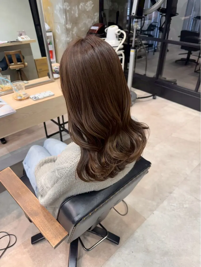 ロング 韓国風￤透明感カラー ‎🤍￤mioのヘアスタイル