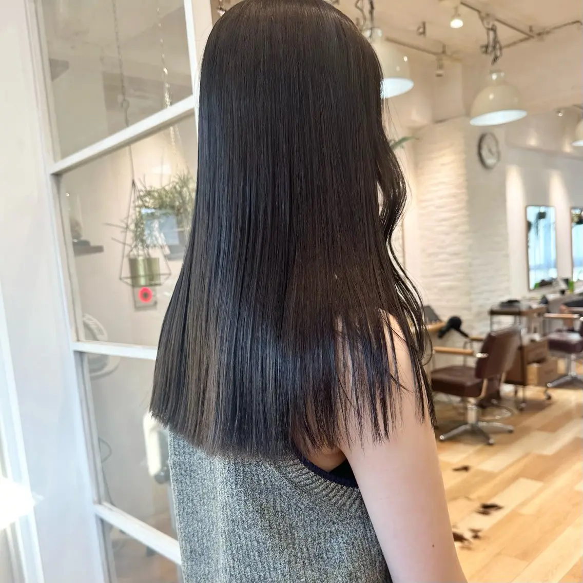ロング カラー カット ヘアカラー トリートメント ヘッドスパ 縮毛/透明感カラー Mariamu🫧のヘアスタイル