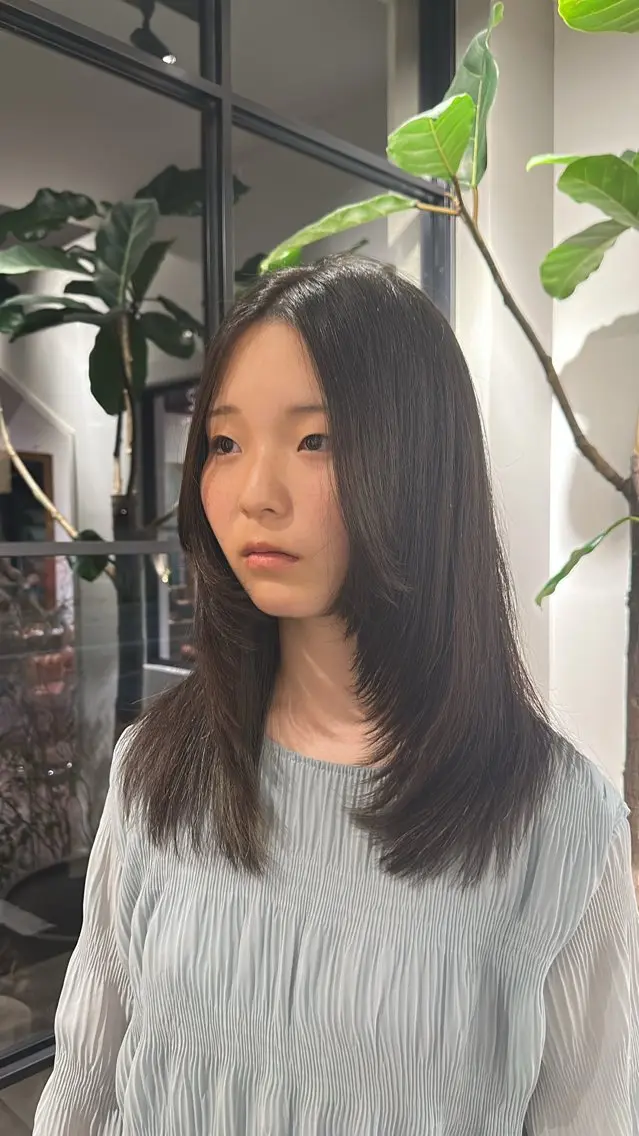ロング ハイレイヤー レイヤーカット 白木 葵のヘアスタイル